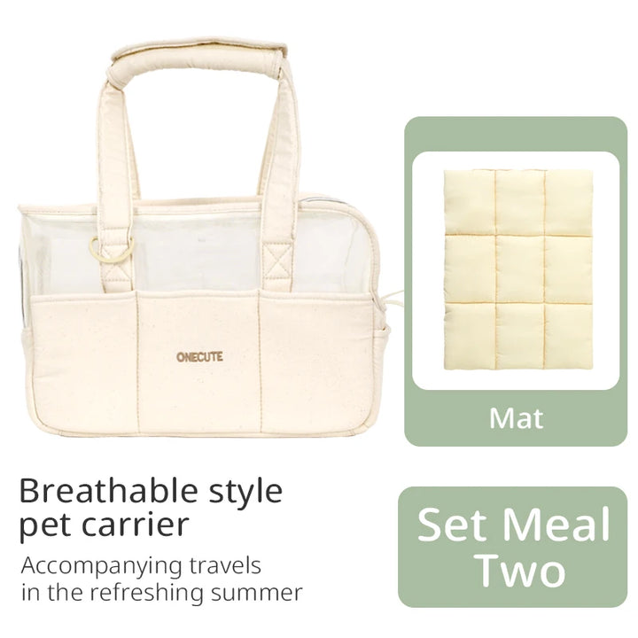 Pet Travel Backpack Outdoor Tote Bag Backpack For Puppy Summer breathable style Chihuahua Dog Supplies Suitable For Small Pets