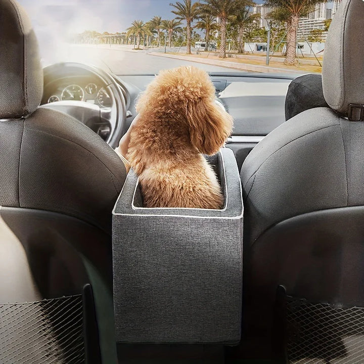 Pet Car Booster Seat With Armrest Attachment - Perfect For Traveling With Your Dog Or Cat - Central Control Handbag