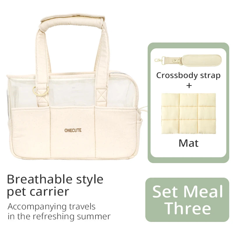 Pet Travel Backpack Outdoor Tote Bag Backpack For Puppy Summer breathable style Chihuahua Dog Supplies Suitable For Small Pets