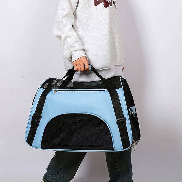 Portable Dog Cat Carrier Bag Pet Puppy Travel Bags Foldable Cats Handbag Travel Pet Bag Transport Bag