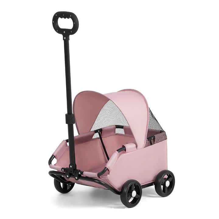 Small pet stroller, dog, cat, teddy baby stroller, portable and foldable outdoor small pet cart for going out