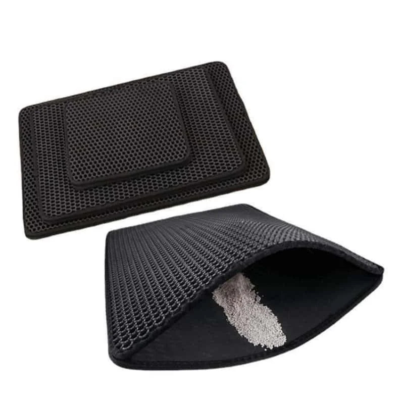 4PetsOnly EVA Double-Layer Cat Litter Mat - Waterproof, Non-Slip