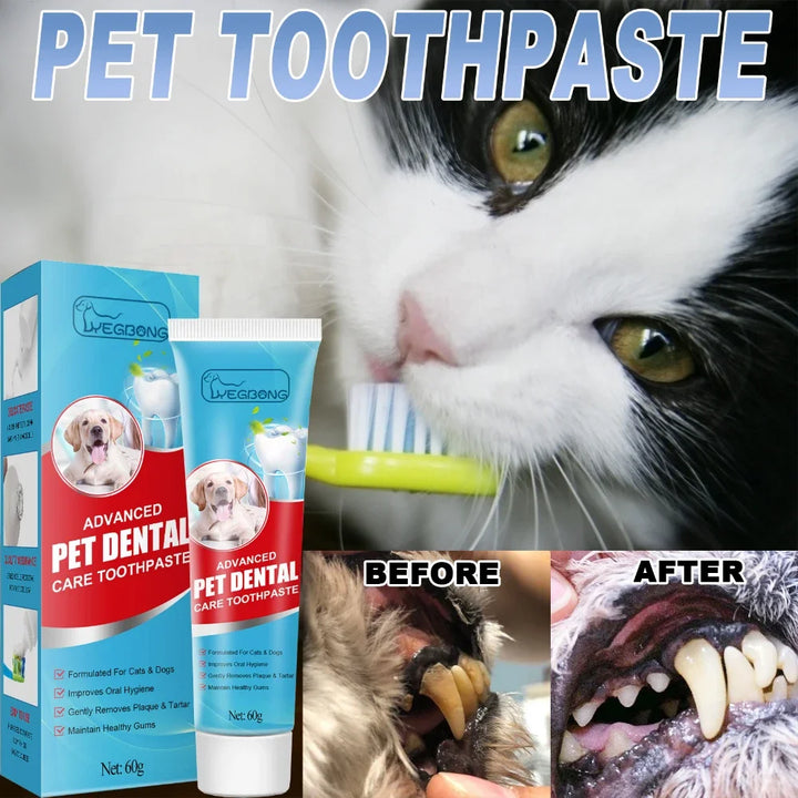 4PetsOnly Pet Toothpaste 60g - Edible, Fresh Breath for Cats & Dogs