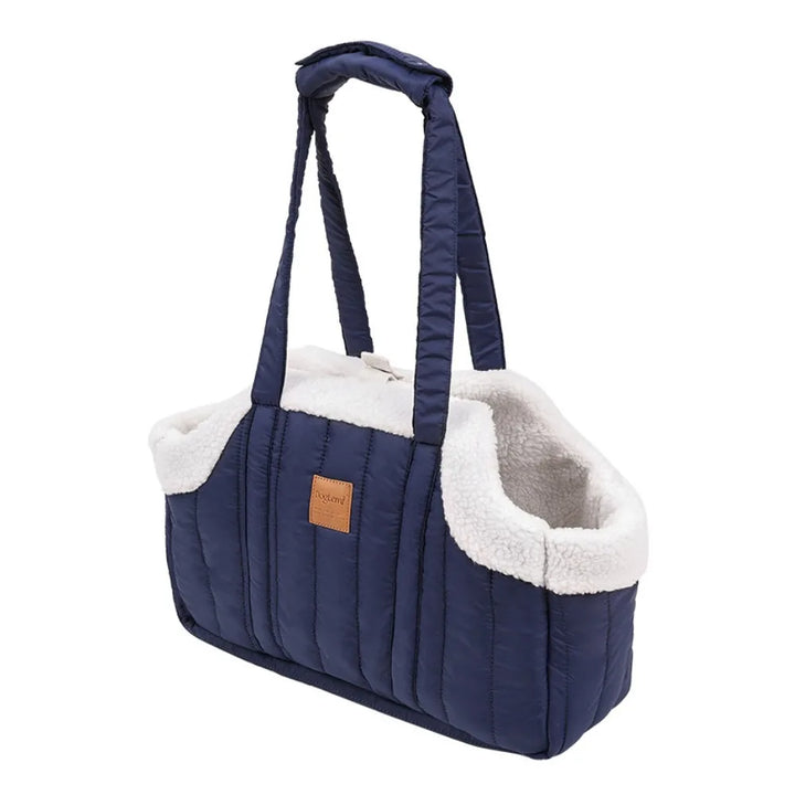 Travel Pet Carrier Portable Pet Tote Bag Thickened Plush Pet Go-out Bag Open Style Warm Pet Carrying Bag Winter