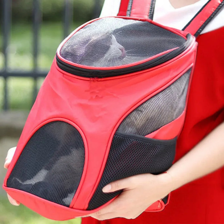 Pet backpack, portable bag for cats and dogs, travel outdoor breathable front backpack, pet supplies