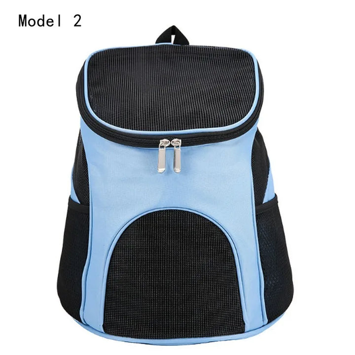 Pet backpack, portable bag for cats and dogs, travel outdoor breathable front backpack, pet supplies