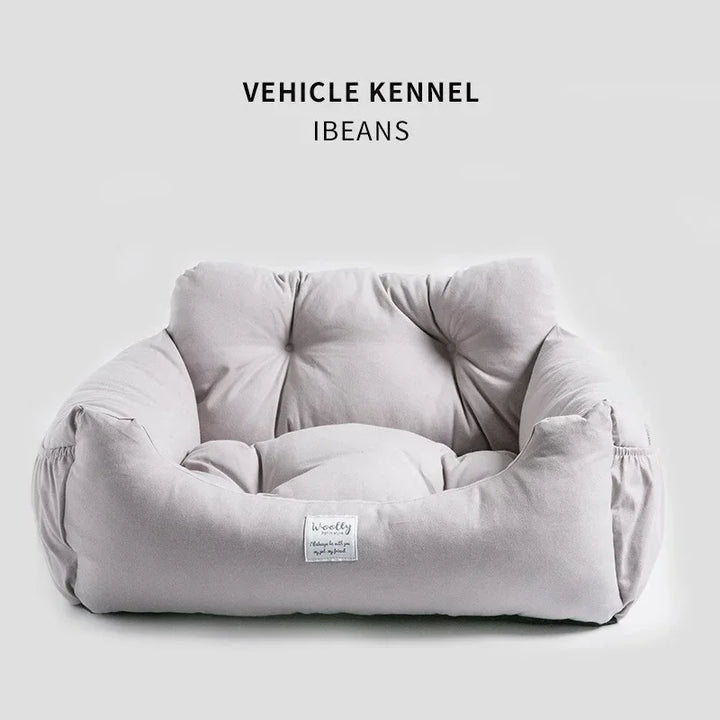 Pet Dog Portable Car Seat Central Control Nonslip Dog Carriers Safe Car Armrest Box Booster Kennel Bed for Small Dog Cat Travel