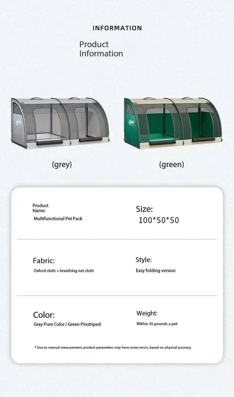 Large Dog Bed Cat Carrier Car Seat Backpack Puppy Covers Car Seats Carrying Travel Novelties Vehicle Accessories Pet Supplies