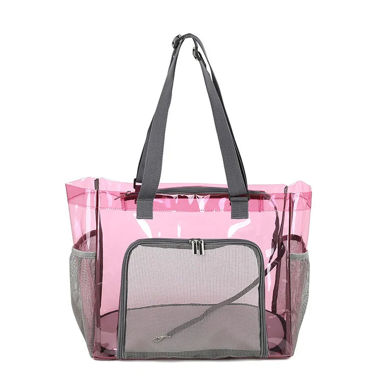 PVC Pet Carrier Backpack for Cats & Dogs - Travel Tote with Ventilation Mesh, Handheld/Shoulder Strap for Outdoor Adventures