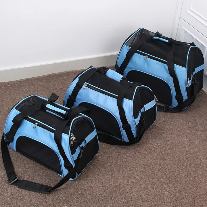 Portable Dog Cat Carrier Bag Pet Puppy Travel Bags Foldable Cats Handbag Travel Pet Bag Transport Bag