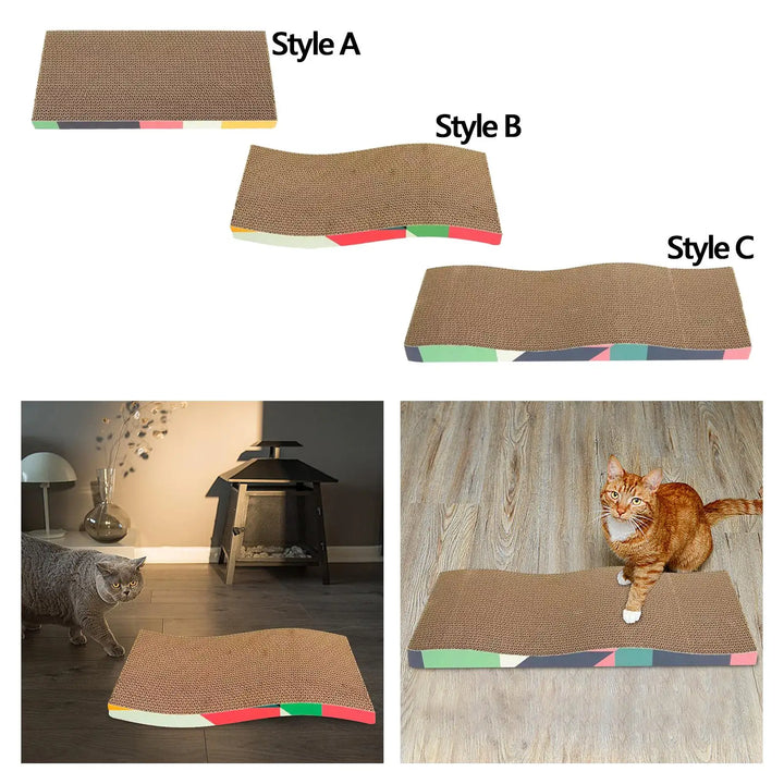 4PetsOnly Durable Corrugated Cardboard Cat Scratcher Lounge