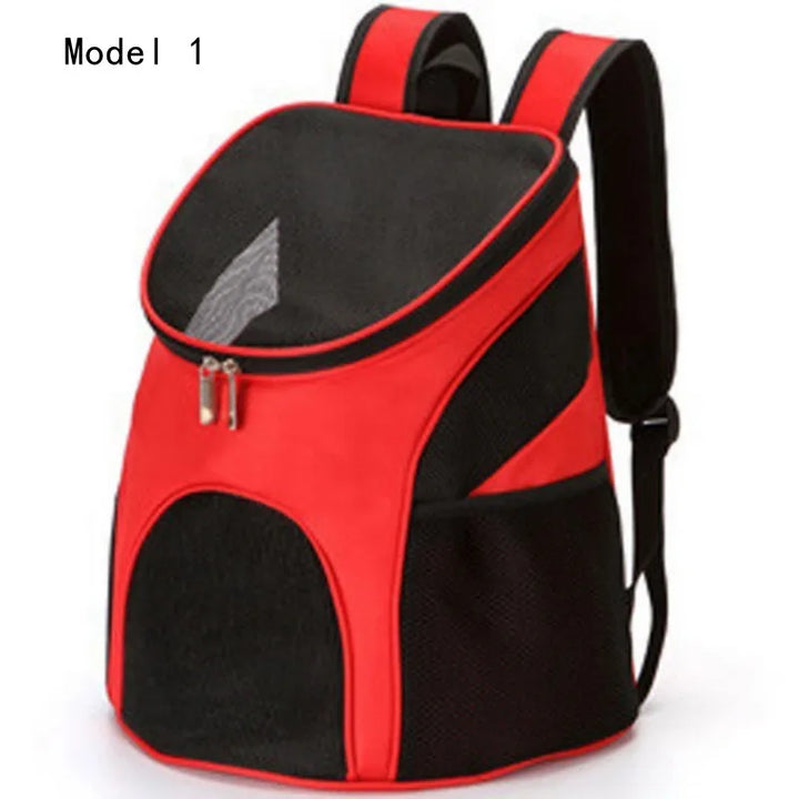 Pet backpack, portable bag for cats and dogs, travel outdoor breathable front backpack, pet supplies