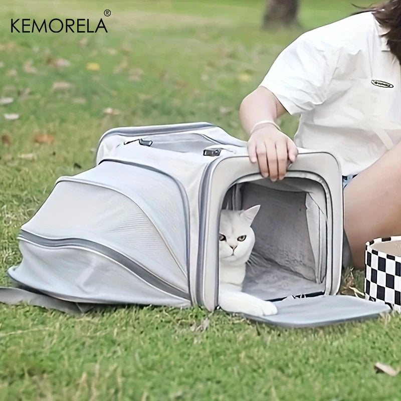 Pet Carriers Backpack Portable Breathable Foldable Shoulder Bag Cat Dog Carrier Bags Outgoing Travel Pets Handbag Transport Bag