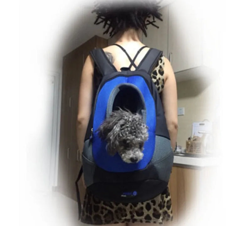 Pet backpack, portable bag for cats and dogs, travel outdoor breathable front backpack, pet supplies