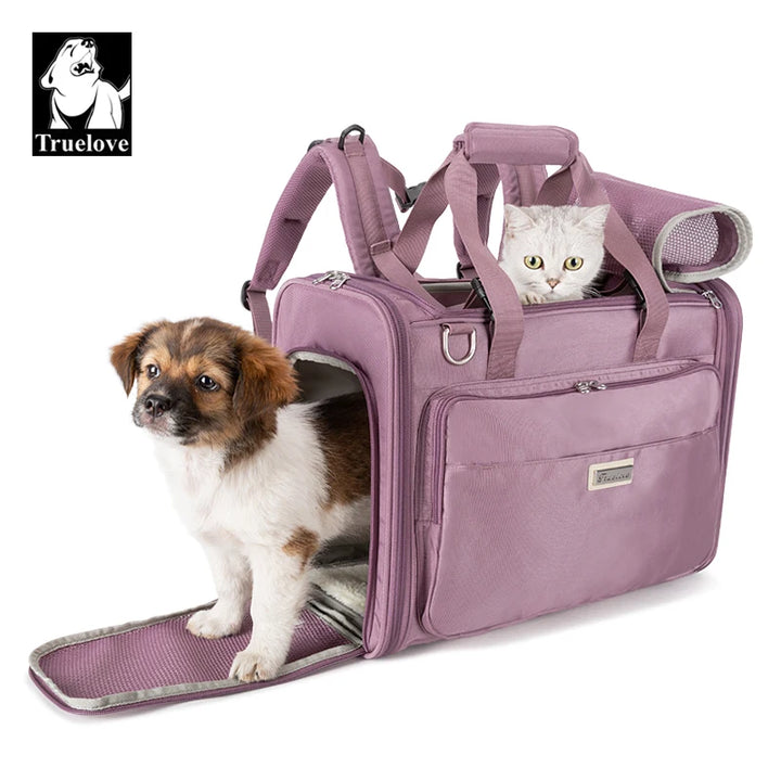 Truelove Pet Backpack Outdoor Hiking Hands Free Breathable Portable Adjustable Puppy Dog Cat Pet Carrier Bag Travel Backpack