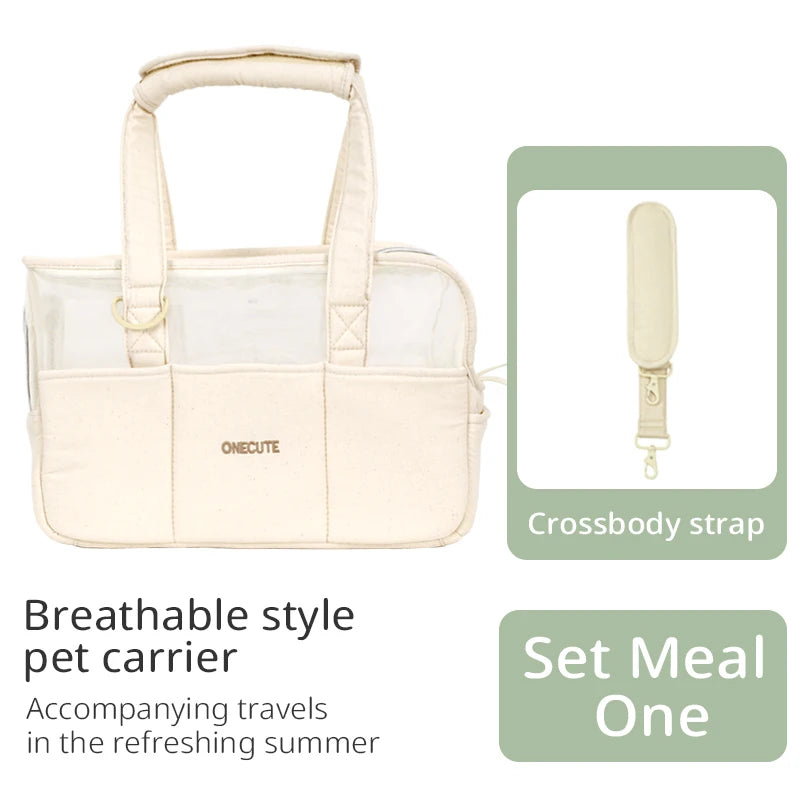 Pet Travel Backpack Outdoor Tote Bag Backpack For Puppy Summer breathable style Chihuahua Dog Supplies Suitable For Small Pets