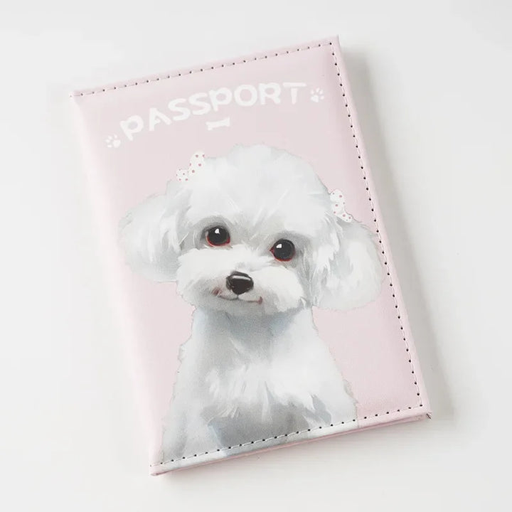 Cute Pet Cat Dog Printed Passport Holder Travel Wallet Passport Cover Passport Wallet Ticket Id Card Holder Travel Accessories