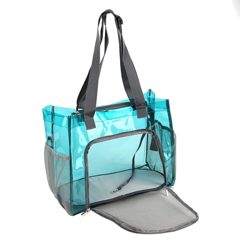 PVC Pet Carrier Backpack for Cats & Dogs - Travel Tote with Ventilation Mesh, Handheld/Shoulder Strap for Outdoor Adventures