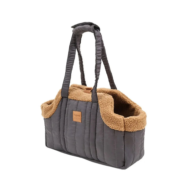 Travel Pet Carrier Portable Pet Tote Bag Thickened Plush Pet Go-out Bag Open Style Warm Pet Carrying Bag Winter