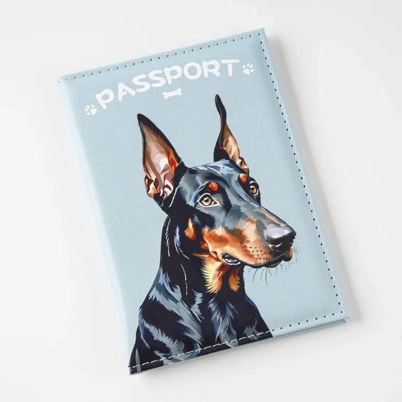 Cute Pet Cat Dog Printed Passport Holder Travel Wallet Passport Cover Passport Wallet Ticket Id Card Holder Travel Accessories
