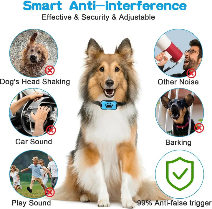 4PetsOnly SmartCalm Rechargeable Anti-Bark Dog Collar