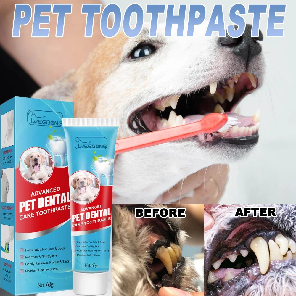 4PetsOnly Pet Toothpaste 60g - Edible, Fresh Breath for Cats & Dogs