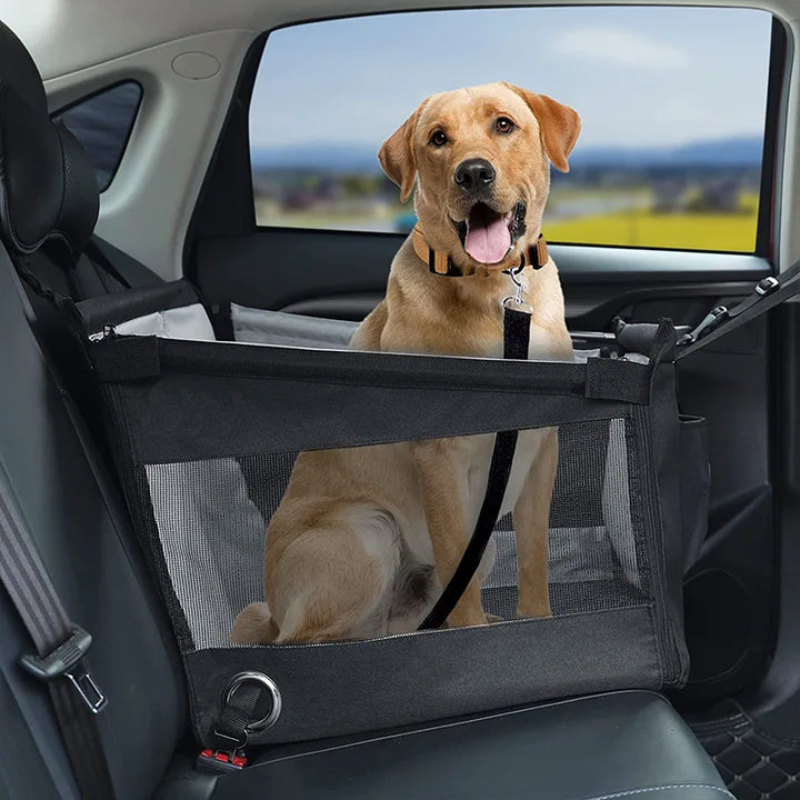 4PetsOnly Car Pet Seat Basket - Waterproof, Breathable for Small & Medium Dogs