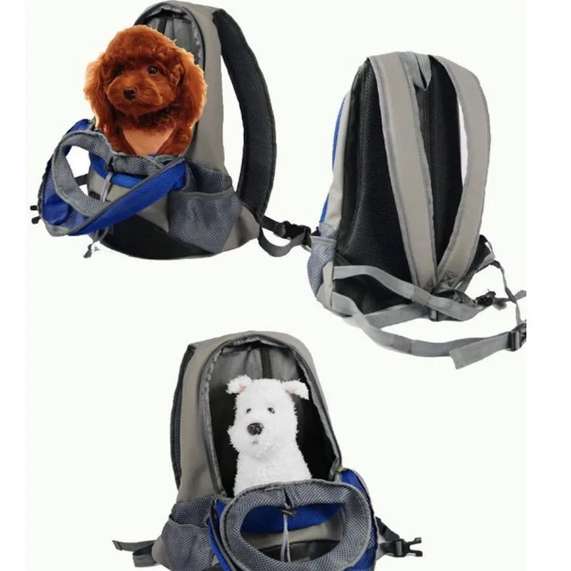 Pet backpack, portable bag for cats and dogs, travel outdoor breathable front backpack, pet supplies