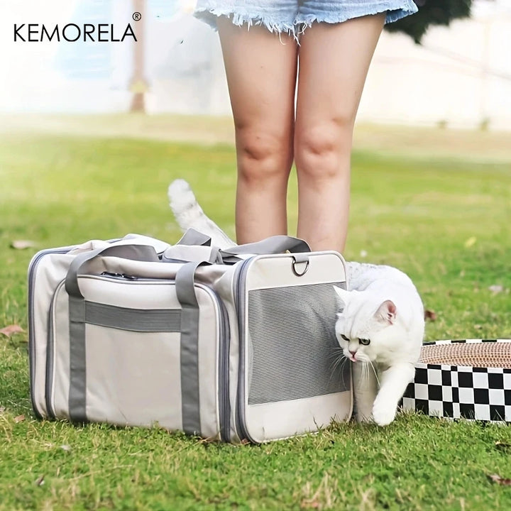 Pet Carriers Backpack Portable Breathable Foldable Shoulder Bag Cat Dog Carrier Bags Outgoing Travel Pets Handbag Transport Bag