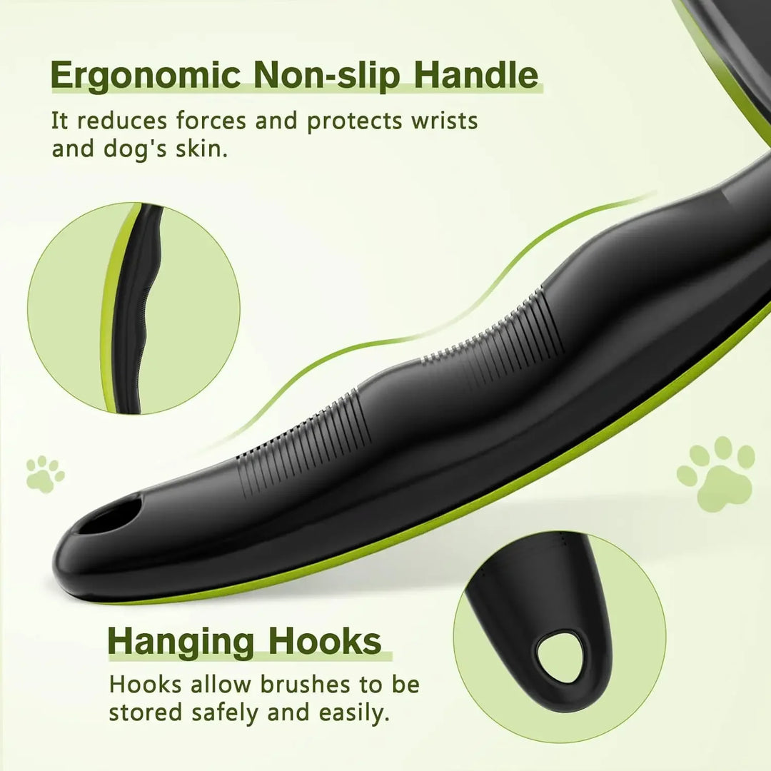 Pecute Self-Cleaning Slicker Brush for Dogs Cats Lightweight Brush for Shedding Massaging Grooming Brush Gently Removes