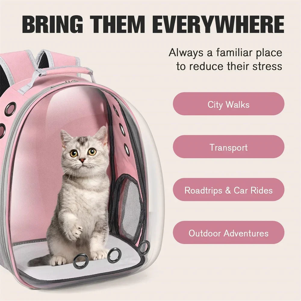 Cat Carrier Backpack Airline Approved Pet Carrier for Small Medium Cats Puppies Travel Hiking Camping Durable Pet Backpack