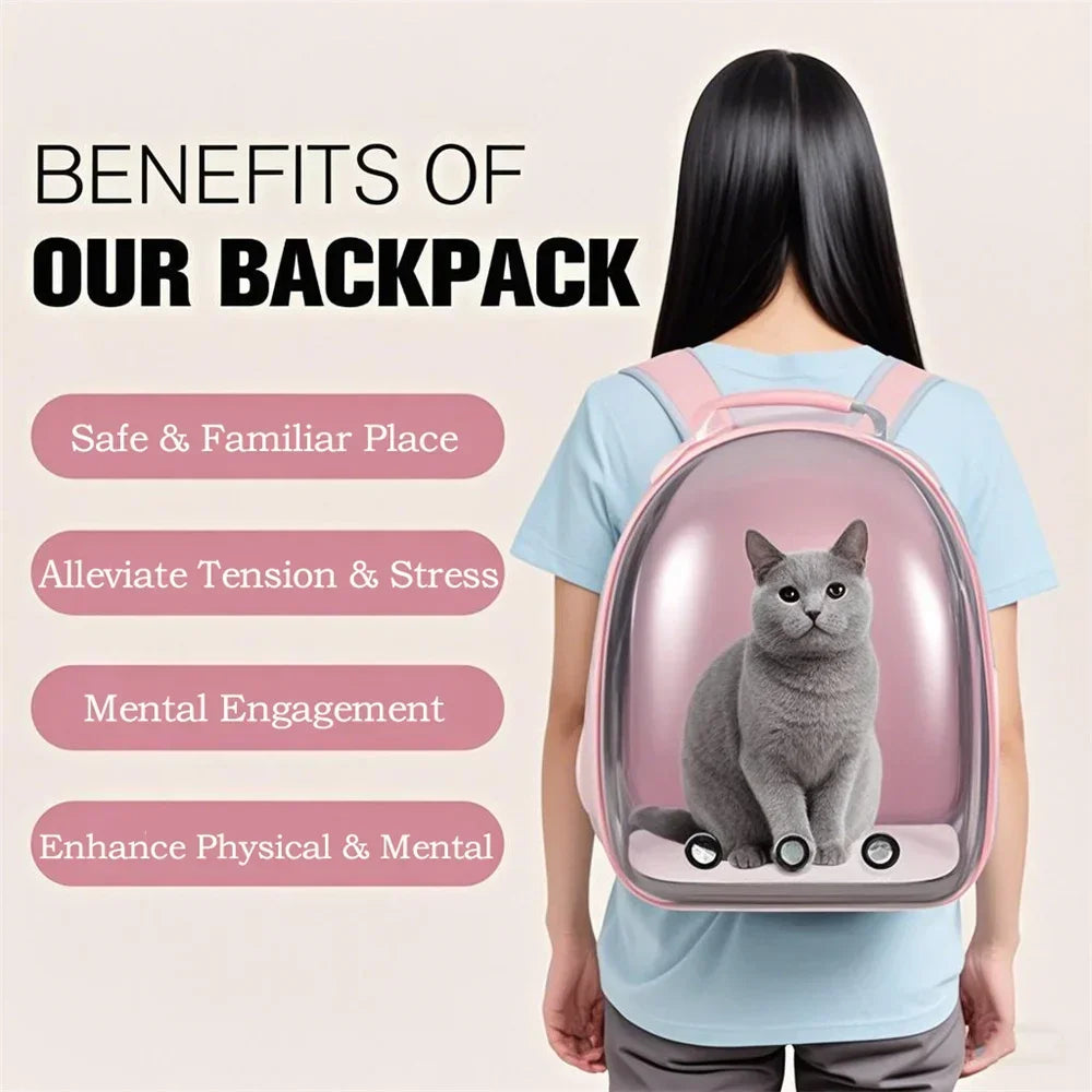 Cat Carrier Backpack Airline Approved Pet Carrier for Small Medium Cats Puppies Travel Hiking Camping Durable Pet Backpack
