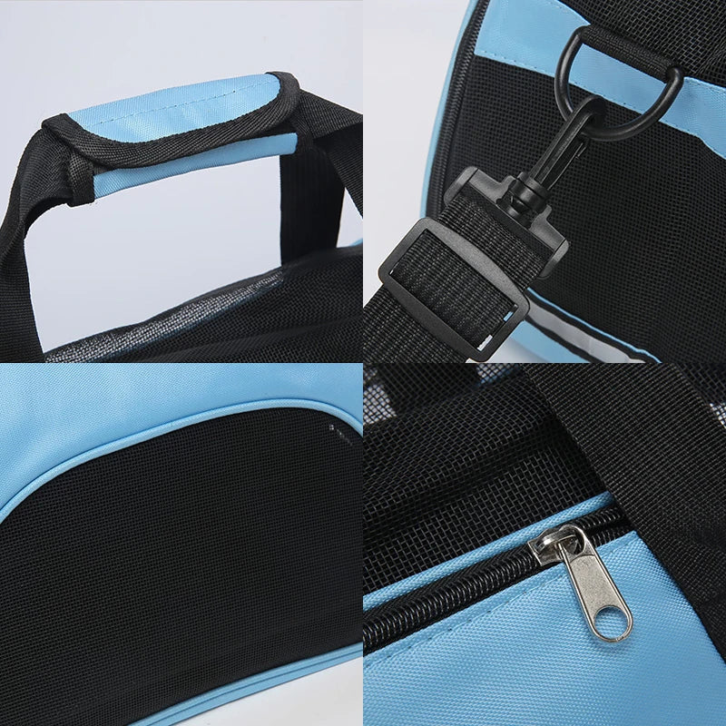 Portable Dog Cat Carrier Bag Pet Puppy Travel Bags Foldable Cats Handbag Travel Pet Bag Transport Bag