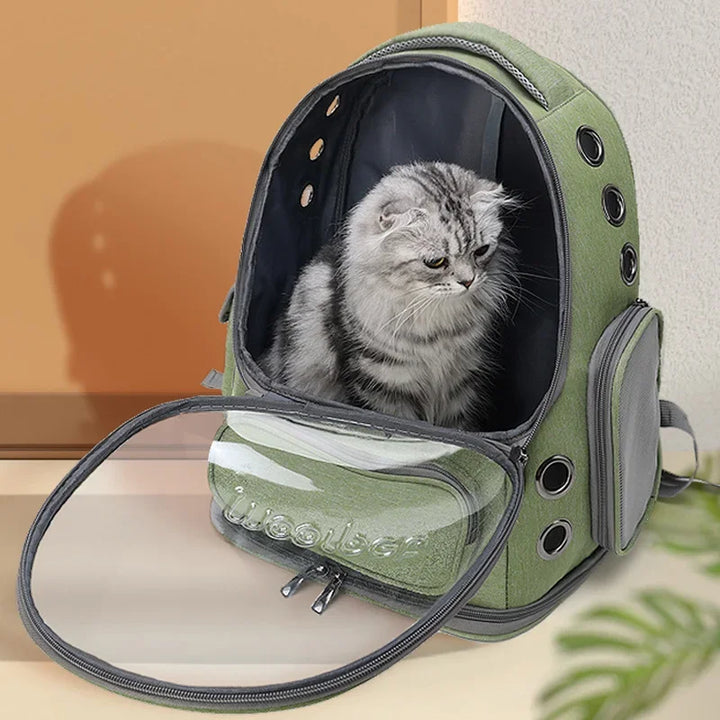 Pet Cat Carrier Bag Transparent Outdoor Travel Backpack for Cats Small Dogs Breathable Cat Basket Carrying Bag Pet Supplies